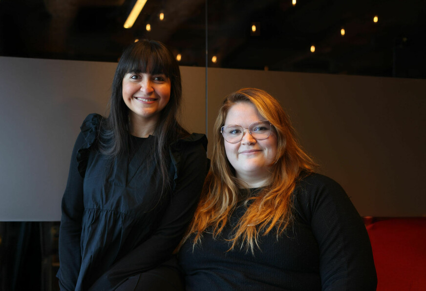 Ligia Rekkedal og Anna Steinsund spurte norske utviklere og designere om hvor flinke de er til å snakke sammen. 📸: Privat