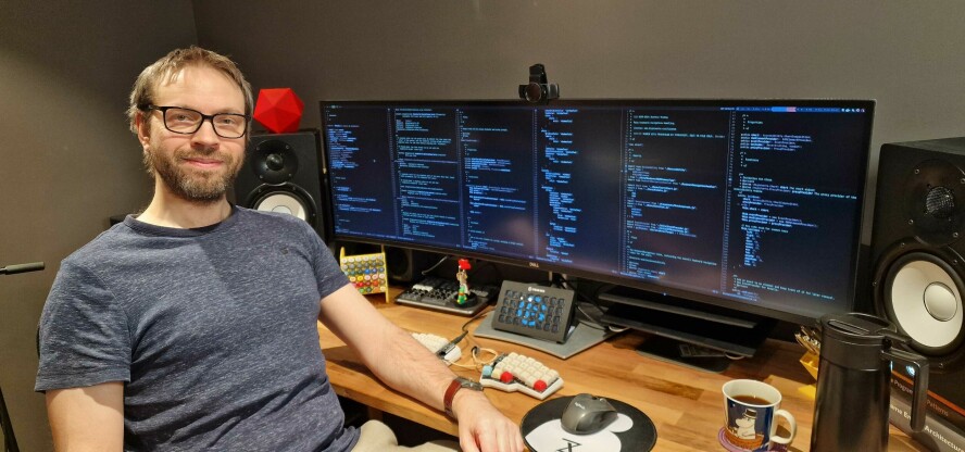 Christer Vasseng er Chief R&D Officer i Highsoft og jobber 50/50 med koding og ledelse. 📸: Privat