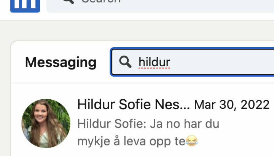 «Eg søker opp ein gammal tråd.» 📸: Privat