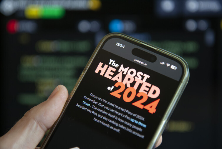 CodePen har laget en oversikt over de 100 prosjektene som har fått flest likerklikk i 2024. 📸: Kurt Lekanger