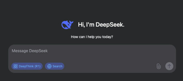Gå inn på chat.deepseek.com eller last ned appen for å bruke DeepSpaces chat.