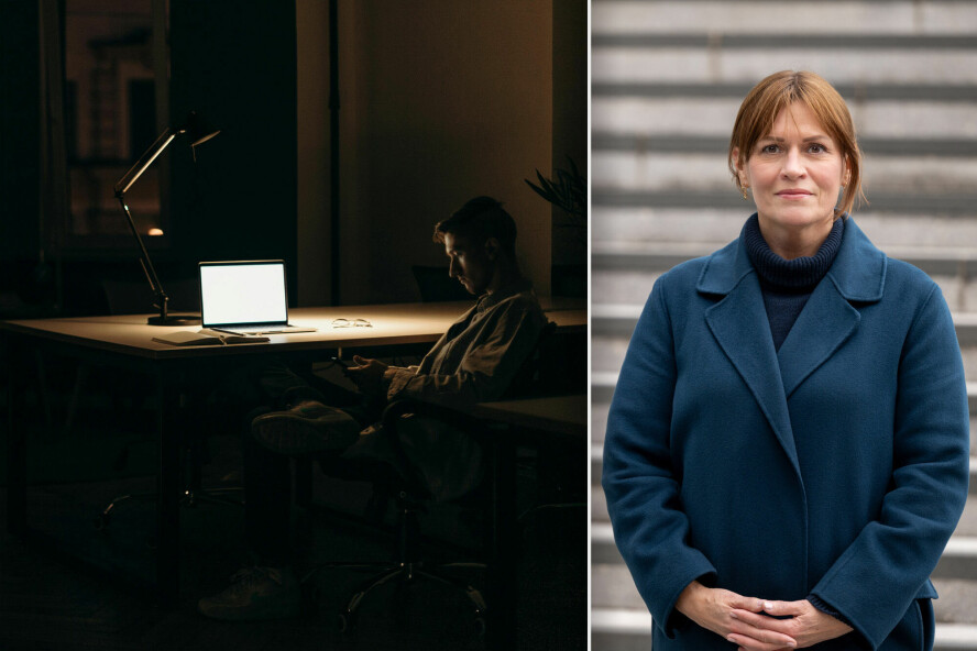 Hele 18 prosent av nyutdanna innen IKT oppgir til NITO at de har kontraktsfestet at de må jobbe overtid uten ekstra betalt. – 18 prosent for mange, sier Kirsten Rydne i NITO. 📸: cottonbro studio / Pexels og Bjarne Krogstad / NITO