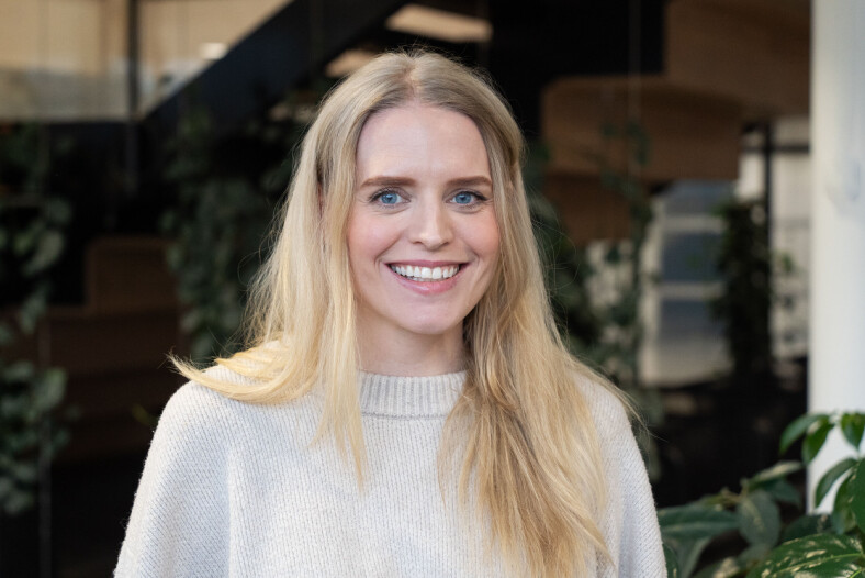 Cordelia Kolstø flyttet hele familien fra Haugesund til Oslo for å kunne jobbe som utvikler. 📸: Skanska