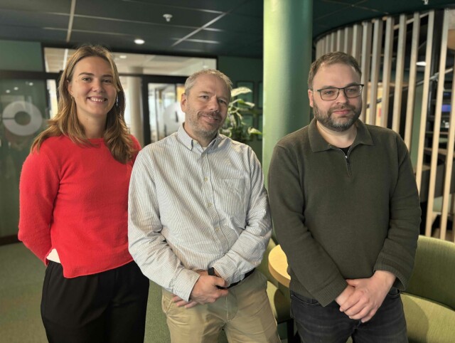 Computas starta februar med å styrke laget. Fra venstre Sunniva Freyer, Bjørn Faaberg og Bjørn Erik Sannes. 📸: Computas