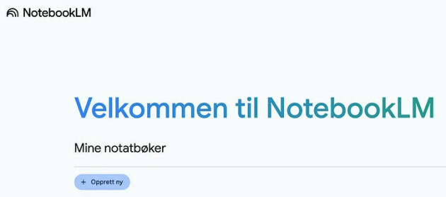 Du kan opprette flere notatbøker, hvert med sitt tema.