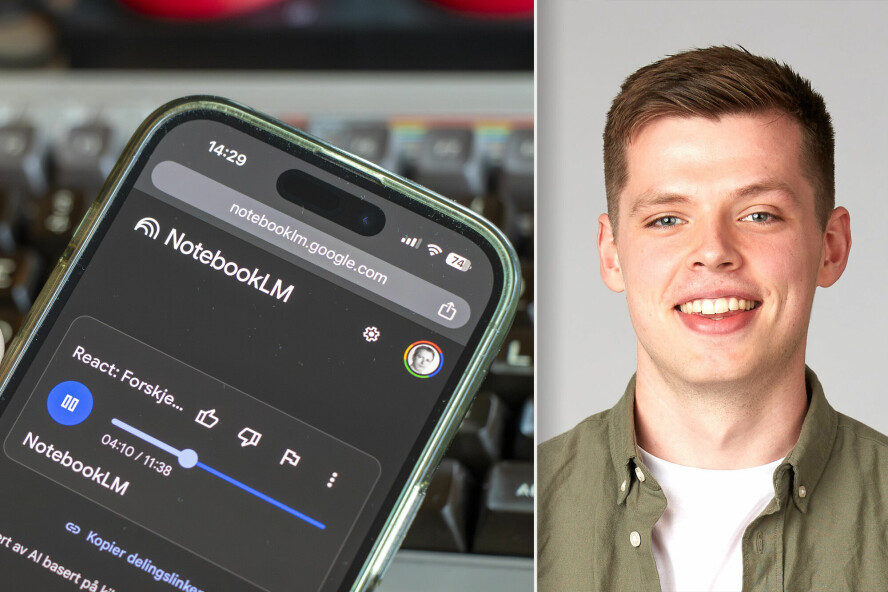 Marcus Haaland i Bekk har funnet et veldig nyttig bruksområde for NotebookLM. 📸: Kurt Lekanger / Bekk