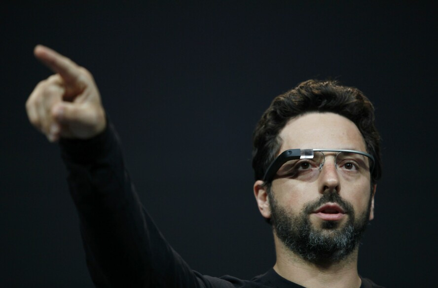 Til kontoret! Google-grunnlegger Sergey Brin vil ha de ansatte tilbake på kontoret, helst 60 timer i uka, for å vinne AI-kappløpet. 📸: Kimihiro Hoshino / AFP / NTB