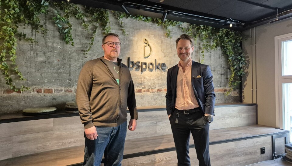 Håvard Arntsen og Henrik Holum i har tro på bedre tider for konsulentbransjen, men ser fortsatt mørke skyer på himmelen. 📸: Bspoke