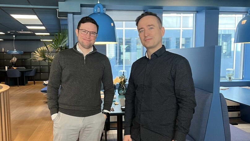 Andreas Lefdalsnes og Pål Olav Loftesnes begynner hos Computas.