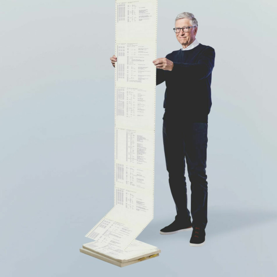 Bill Gates presenterer kildekoden med denne animasjonen på gatesnotes.com. 📸: gatesnotes.com