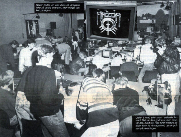 Dette bildet er fra et copyparty i Stjørdal i 1988. Året etter arrangerte undertegnede et enda større copyparty i Spydeberg, med like mange deltakere som kode24-dagen. Men miljøet den gangen var langt fra like inkluderende – med 1 av 250 kvinner. 📸: Norsk Datormagazin