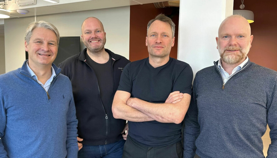 De fire grunnleggerne av Vespa.ai – Kristian Aune, Frode Lundgren, Jon Bratseth og Kim Johansen. Nå tar teknologien deres over for Microsoft sin i Perplexity. 📸: Vespa.ai