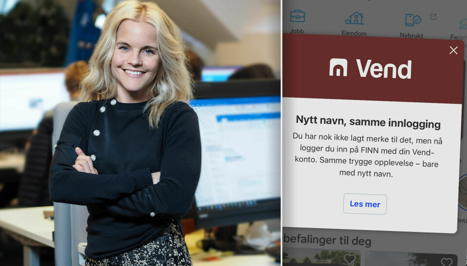 Adele Cappelen Blystad, kommunikasjonssjef i FINN, forteller at navnebyttet fra Schibsted Marketplaces til Vend vil merkes. 📸: FINN / Vend / kode24
