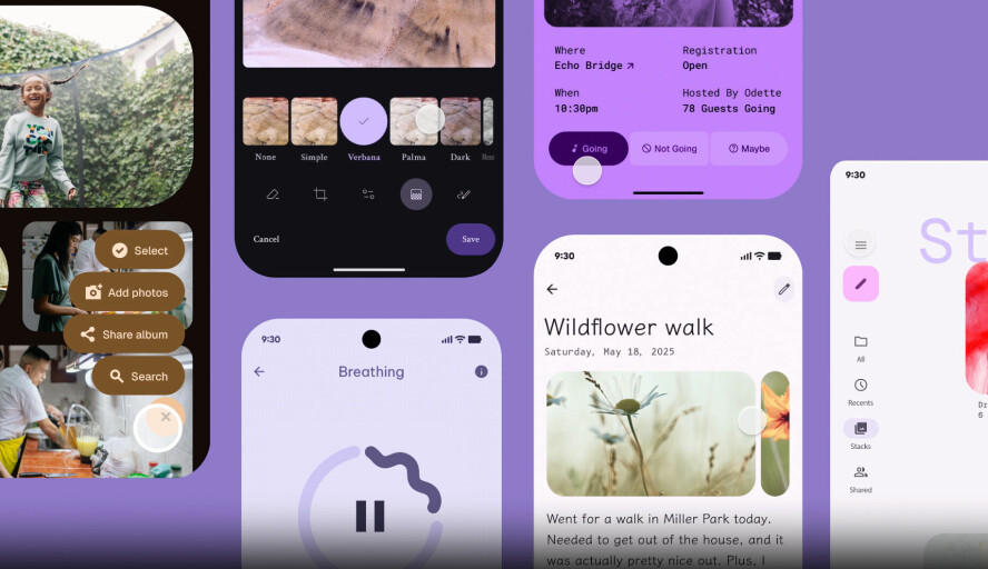 Googles nye designsystem inneholder nye komponenter – og ikke minst: mer fancy animasjoner. 📸: Google