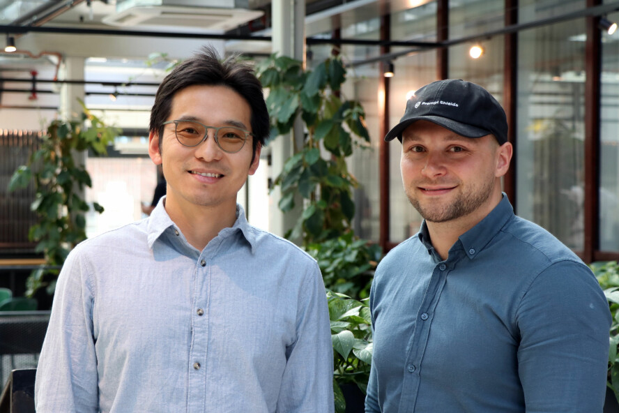 Jun Seki (CEO) og Tage Ringstad (COO) i Prompt Shields. 📸: Kurt Lekanger