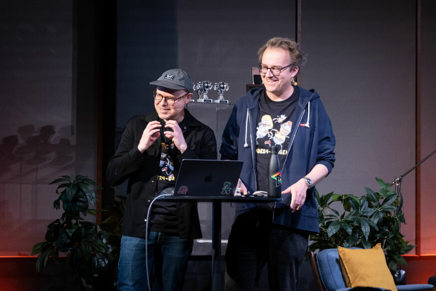 kode24s grunnleggere Jørgen Jacobsen og Ole Petter Baugerød Stokke. 📸: Dan Kopf Pedersen