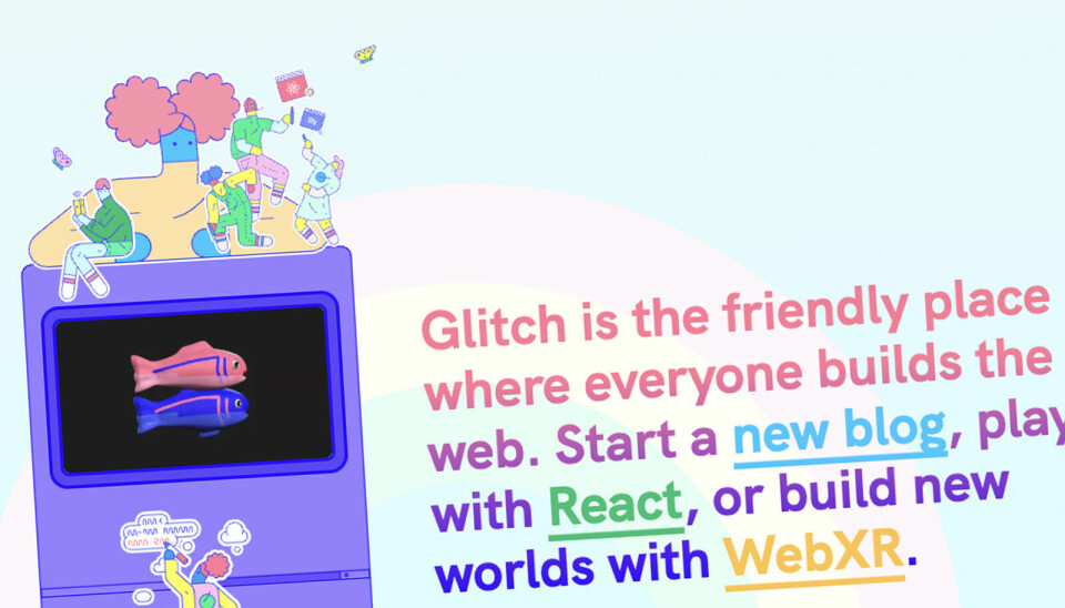 Glitch var tidlig ute med å la brukere med noen museklikk spinne opp web-applikasjoner og nettsider som de kunne hoste på Glitch.com, og dele med andre. 📸: Skjermbilde fra glitch.com