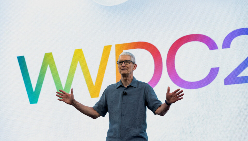 Apple-sjef Tim Cook under årets WWDC-konferanse. 📸: NTB / Reuters