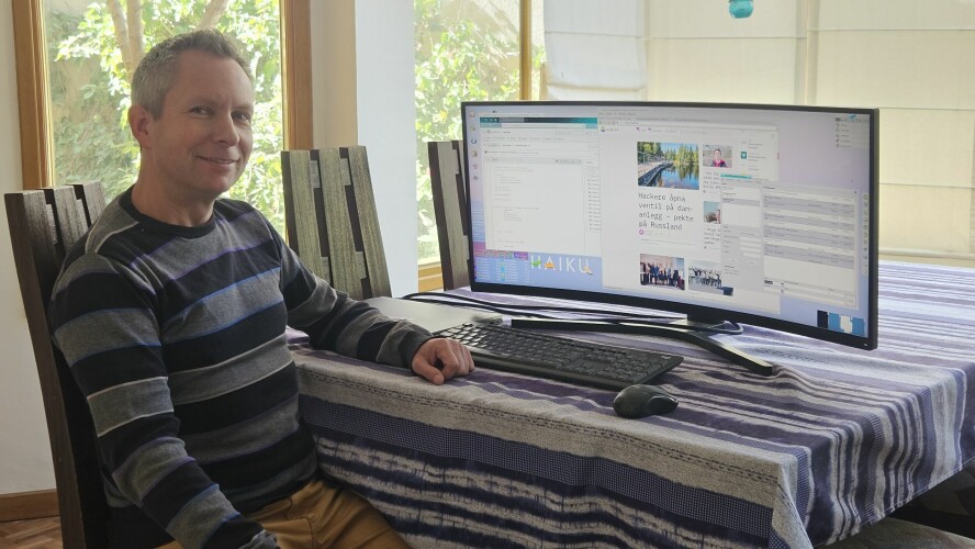 Nordmannen Johan Wagenheim jobber som webutvikler fra Bolivia. Innimellom slagene blir det også tid til å jobbe på operativsystemet Haiku. 📸: Privat