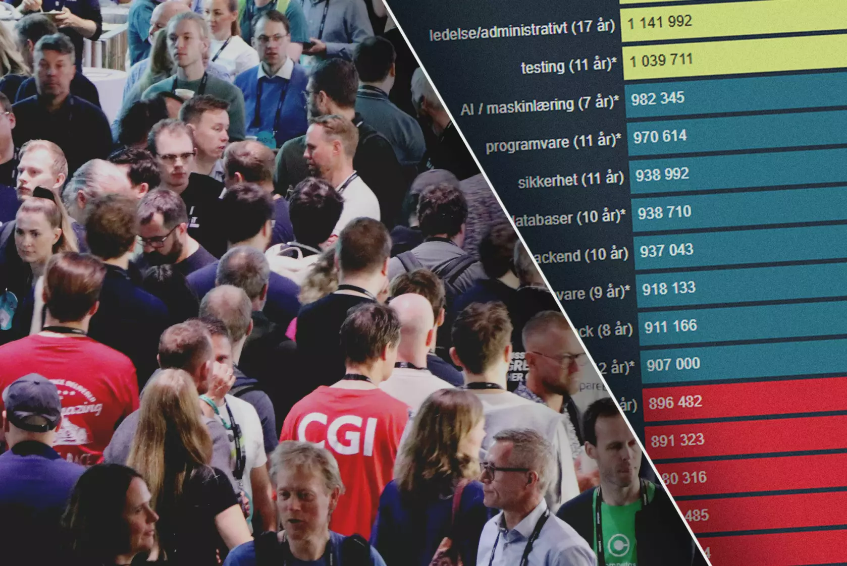 Backend, frontend eller fullstack: Så mye tjener utviklerne i 2025