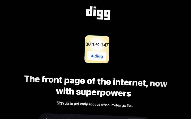 Nye Digg.com skal være for ekte mennesker, ikke AI-boter. 📸: Skjermbilde fra digg.com