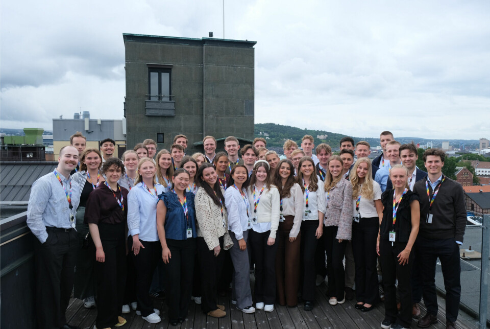 Accenture sine sommerstudenter i Oslo.