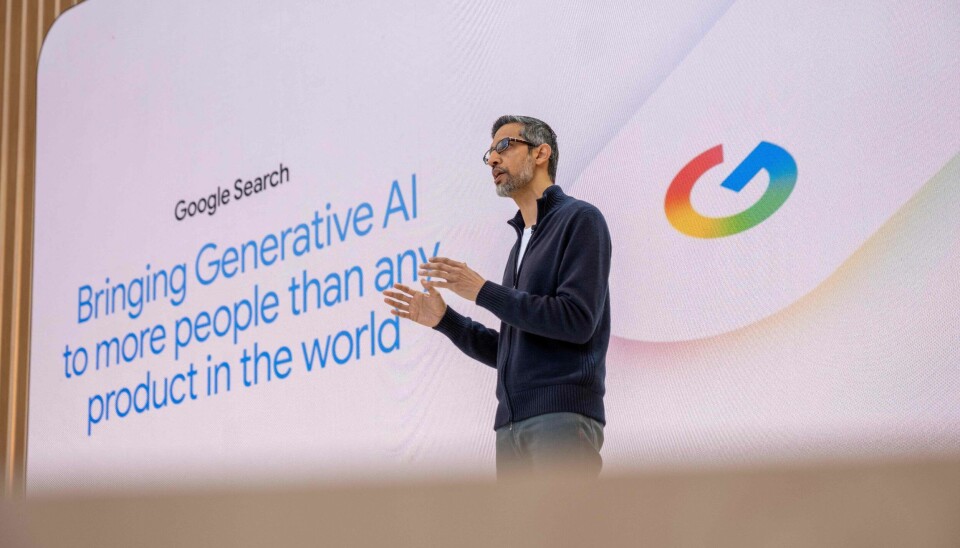 Google, med CEO Sundar Pichai (bildet) i spissen, snapper opp toppsjefene i Windsurf. Illustrasjonsfoto fra Google I/O i mai 2025.