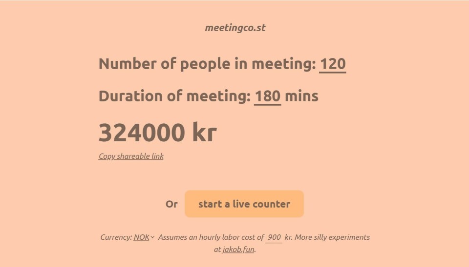Jeg kjøpte dette domenet cirka 200.000 kroner inn i et 360.000-kroners møte.