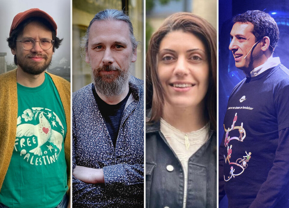 Nils Norman Haukås, Johannes Brodwall, Gia Deyab og Derviş Mansuroglu har ulike verv i Tekna, og ber foreningen ta stilling til Israels angrep mot Gaza.